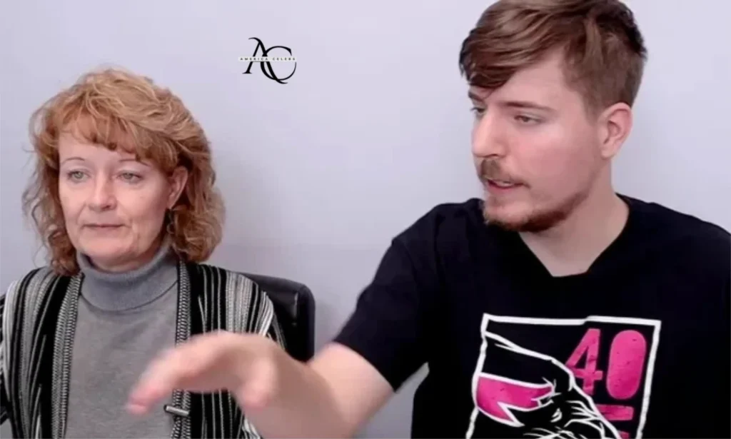 MrBeast with his mother