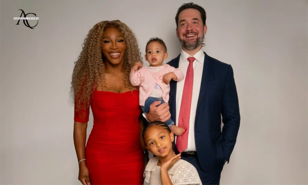 Serena Williams family Serena Williams Alexis Ohanian, Olympia and Adira