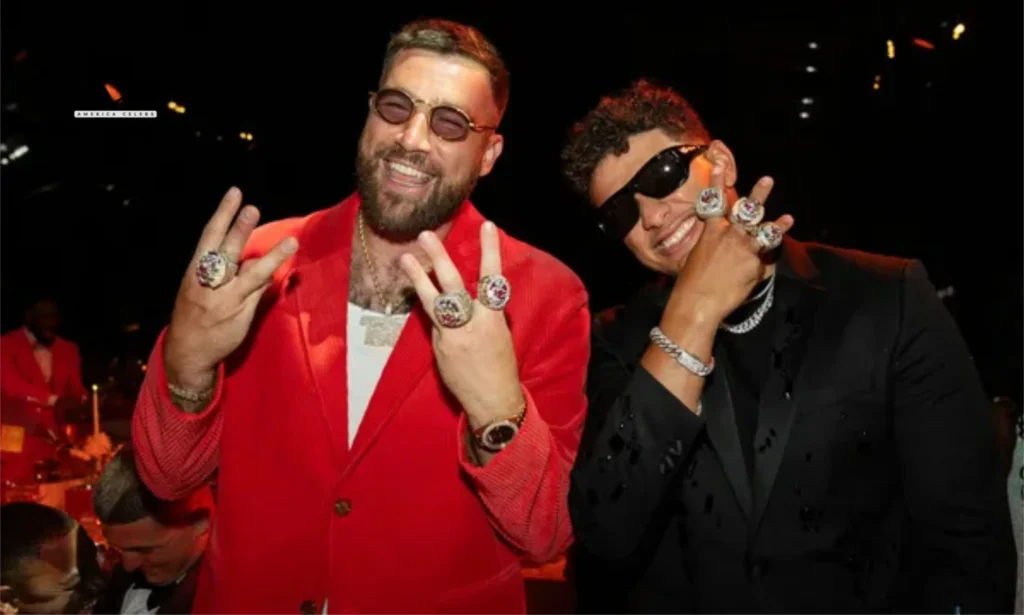 Travis Kelce inspiration in stylish suit