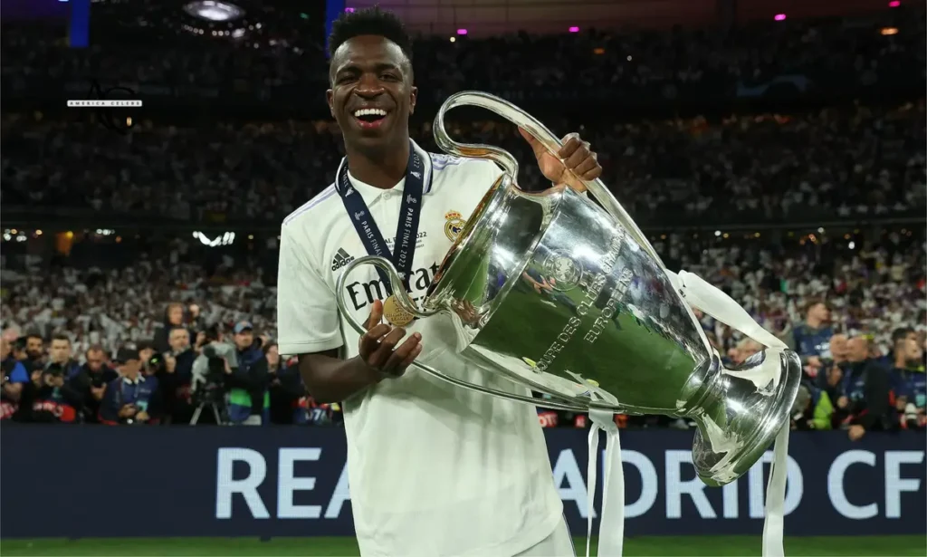 Vinicius Junior winning the champion league