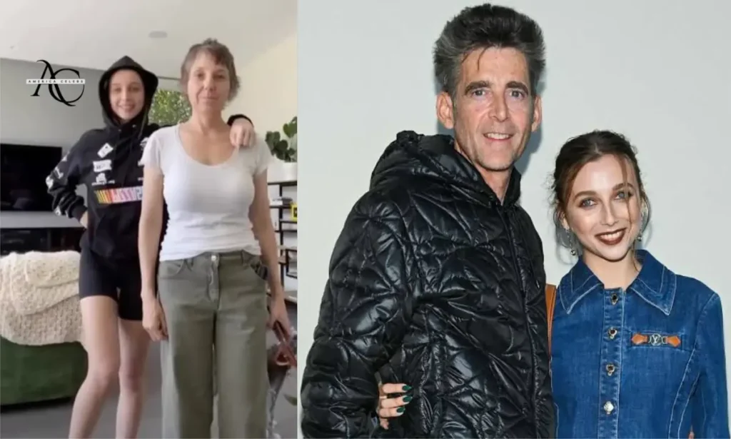 Emma Chamberlain with his parents father and mother